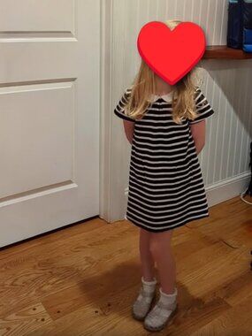 Monoprix nautical collared dress (size 5)